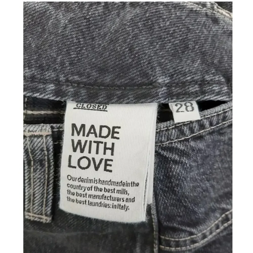 CLOSED Ibbie Dark Gray Denim Skirt- 28 MSRP $250 - Picture 11 of 16